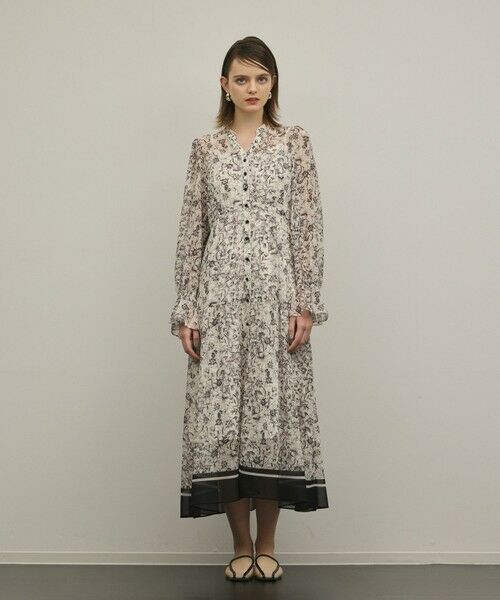 GRACE CONTINENTAL / グレースコンチネンタル ドレス | ドロストティアードフレアワンピース | 詳細1