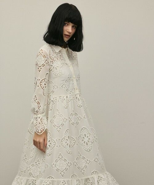 GRACE CONTINENTAL / グレースコンチネンタル ロング・マキシ丈ワンピース | カットレースワンピース | 詳細7