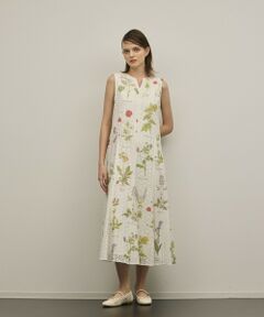 GRACE CONTINENTAL / グレースコンチネンタル ロング・マキシ丈ワンピース | カットワークプリントワンピース