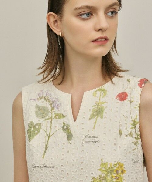 GRACE CONTINENTAL / グレースコンチネンタル ロング・マキシ丈ワンピース | カットワークプリントワンピース | 詳細8