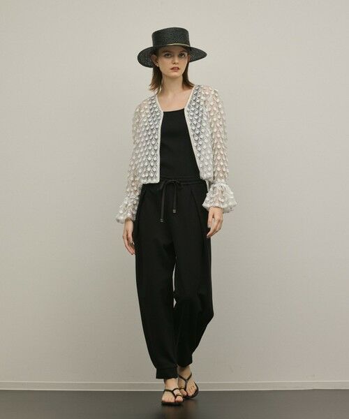 GRACE CONTINENTAL / グレースコンチネンタル シャツ・ブラウス | モチーフチュールブラウス | 詳細9