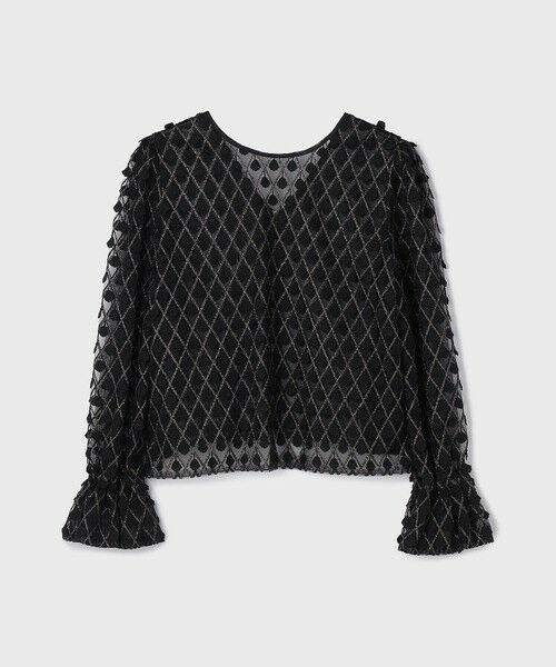 GRACE CONTINENTAL / グレースコンチネンタル シャツ・ブラウス | モチーフチュールブラウス | 詳細28