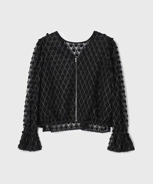 GRACE CONTINENTAL / グレースコンチネンタル シャツ・ブラウス | モチーフチュールブラウス | 詳細29