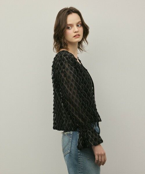 GRACE CONTINENTAL / グレースコンチネンタル シャツ・ブラウス | モチーフチュールブラウス | 詳細18
