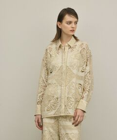 GRACE CONTINENTAL / グレースコンチネンタル シャツ・ブラウス | パネル刺繍シャツ