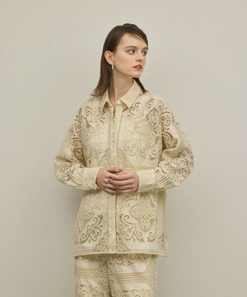 GRACE CONTINENTAL / グレースコンチネンタル シャツ・ブラウス | パネル刺繍シャツ | 詳細22