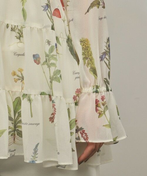 GRACE CONTINENTAL / グレースコンチネンタル シャツ・ブラウス | ボタニカルプリントチュニックトップ | 詳細11