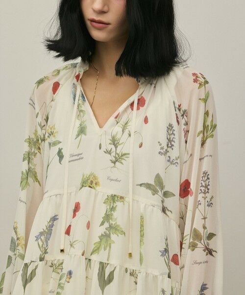 GRACE CONTINENTAL / グレースコンチネンタル シャツ・ブラウス | ボタニカルプリントチュニックトップ | 詳細13