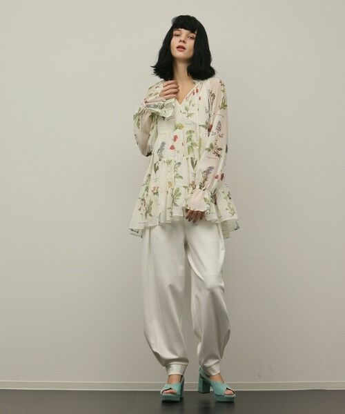 GRACE CONTINENTAL / グレースコンチネンタル シャツ・ブラウス | ボタニカルプリントチュニックトップ | 詳細5