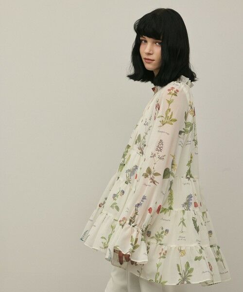 GRACE CONTINENTAL / グレースコンチネンタル シャツ・ブラウス | ボタニカルプリントチュニックトップ | 詳細8