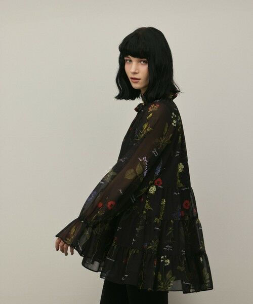 GRACE CONTINENTAL / グレースコンチネンタル シャツ・ブラウス | ボタニカルプリントチュニックトップ | 詳細16