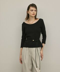 GRACE CONTINENTAL / グレースコンチネンタル カットソー | テレコカットトップ