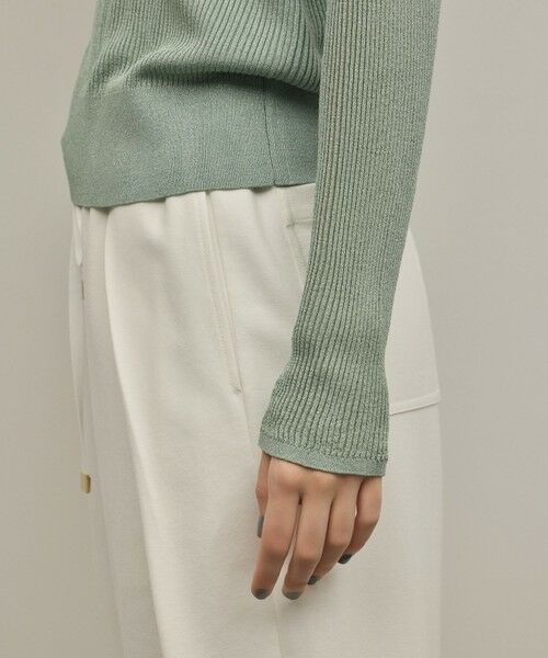 GRACE CONTINENTAL / グレースコンチネンタル ニット・セーター | ラメリブクルーニットトップ | 詳細7