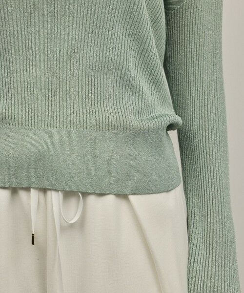 GRACE CONTINENTAL / グレースコンチネンタル ニット・セーター | ラメリブクルーニットトップ | 詳細9