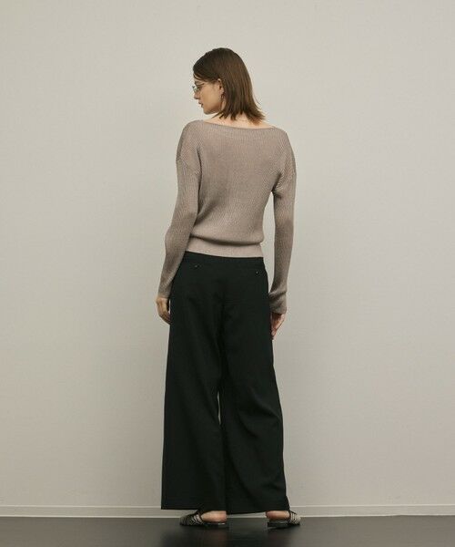 GRACE CONTINENTAL / グレースコンチネンタル ニット・セーター | ラメリブクルーニットトップ | 詳細13
