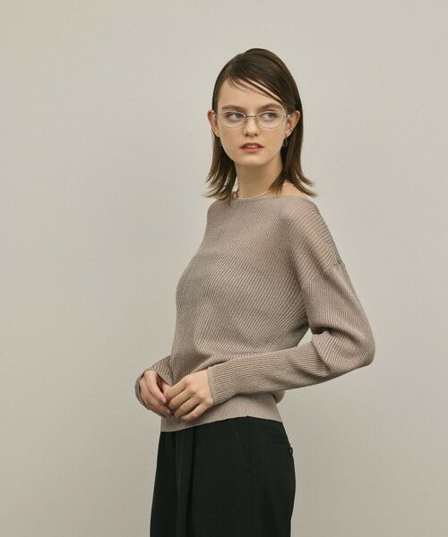 GRACE CONTINENTAL / グレースコンチネンタル ニット・セーター | ラメリブクルーニットトップ | 詳細16