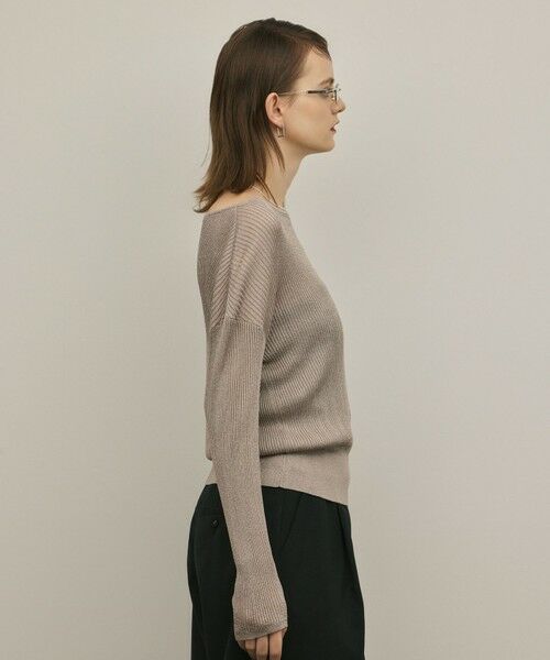 GRACE CONTINENTAL / グレースコンチネンタル ニット・セーター | ラメリブクルーニットトップ | 詳細19