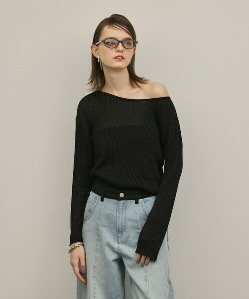 GRACE CONTINENTAL / グレースコンチネンタル ニット・セーター | ラメリブクルーニットトップ | 詳細19