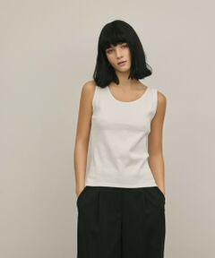 GRACE CONTINENTAL / グレースコンチネンタル タンクトップ | テレコノースリーブトップ