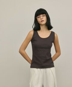 GRACE CONTINENTAL / グレースコンチネンタル タンクトップ | テレコノースリーブトップ