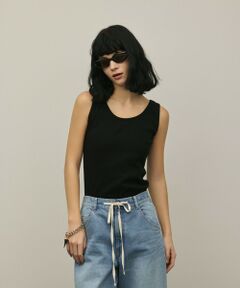 GRACE CONTINENTAL / グレースコンチネンタル タンクトップ | テレコノースリーブトップ