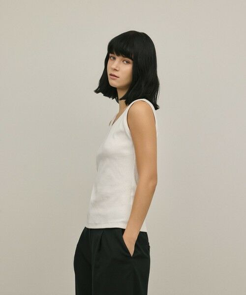 GRACE CONTINENTAL / グレースコンチネンタル タンクトップ | テレコノースリーブトップ | 詳細5