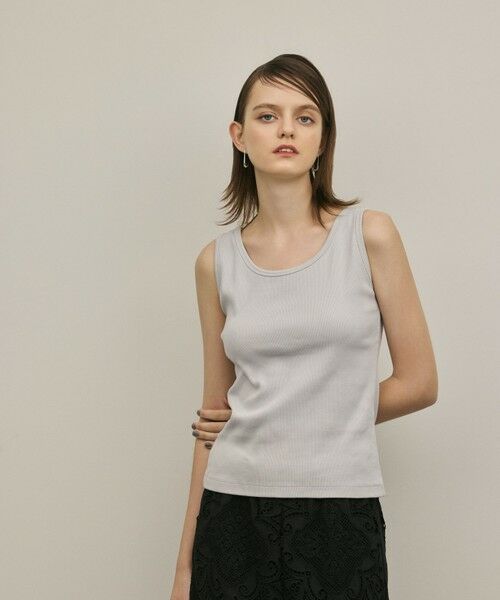 GRACE CONTINENTAL / グレースコンチネンタル タンクトップ | テレコノースリーブトップ | 詳細15