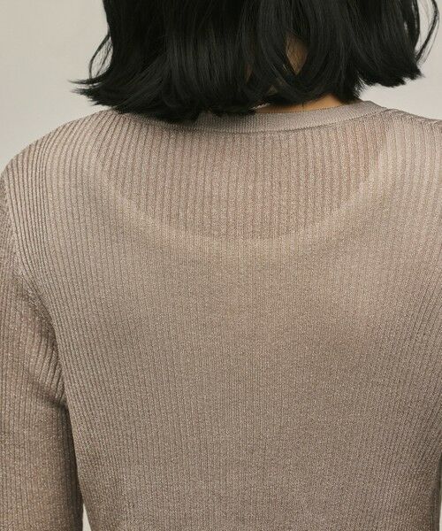 GRACE CONTINENTAL / グレースコンチネンタル カーディガン・ボレロ | ハイゲージラメニットカーディガン | 詳細11