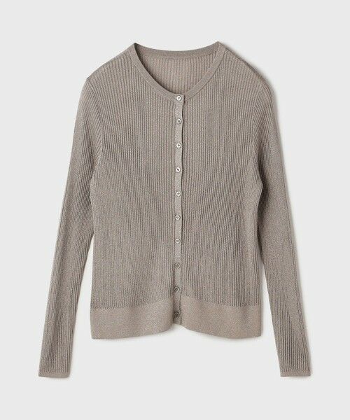 GRACE CONTINENTAL / グレースコンチネンタル カーディガン・ボレロ | ハイゲージラメニットカーディガン | 詳細12