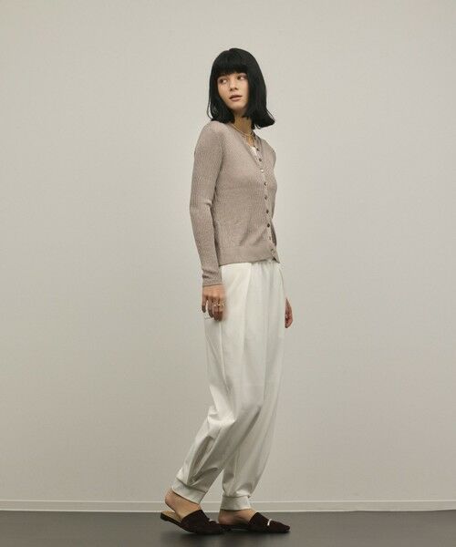 GRACE CONTINENTAL / グレースコンチネンタル カーディガン・ボレロ | ハイゲージラメニットカーディガン | 詳細4