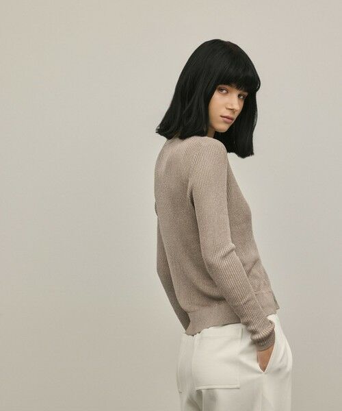 GRACE CONTINENTAL / グレースコンチネンタル カーディガン・ボレロ | ハイゲージラメニットカーディガン | 詳細8