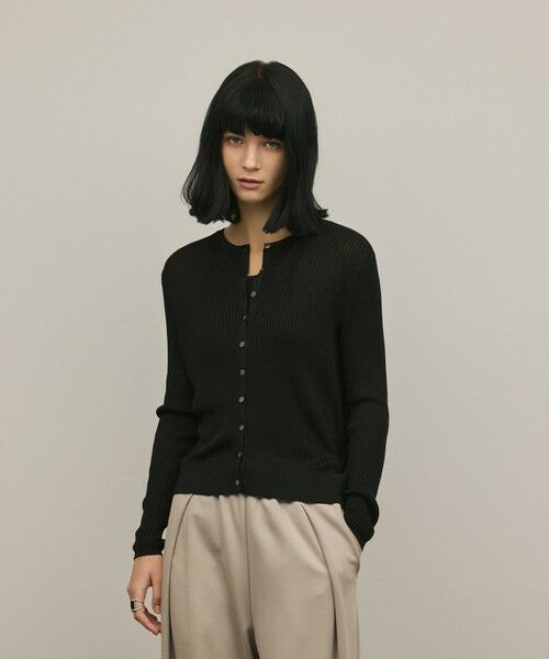GRACE CONTINENTAL / グレースコンチネンタル カーディガン・ボレロ | ハイゲージラメニットカーディガン | 詳細12