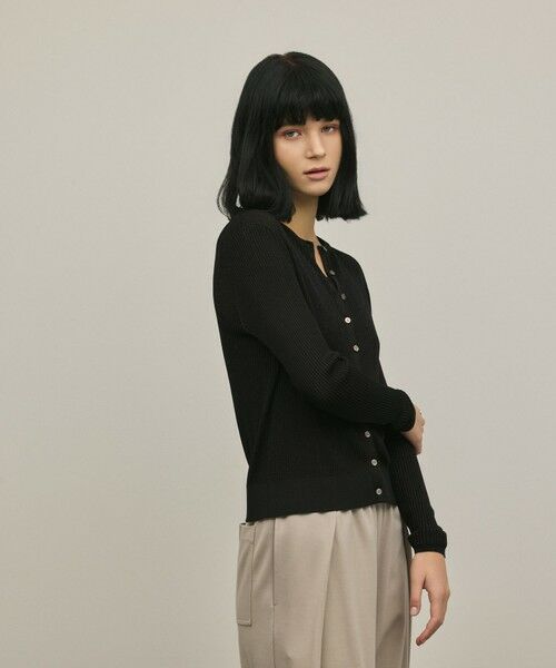 GRACE CONTINENTAL / グレースコンチネンタル カーディガン・ボレロ | ハイゲージラメニットカーディガン | 詳細14