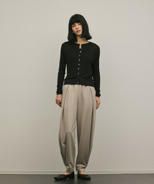 GRACE CONTINENTAL / グレースコンチネンタル カーディガン・ボレロ | ハイゲージラメニットカーディガン（ブラック）