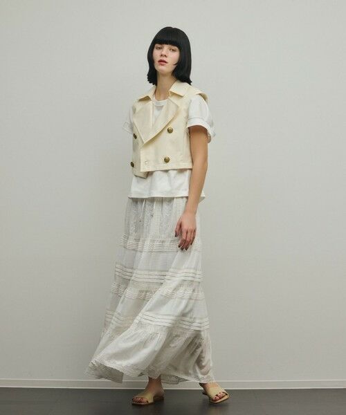 GRACE CONTINENTAL / グレースコンチネンタル ベスト | ペプラムトレンチベスト | 詳細11