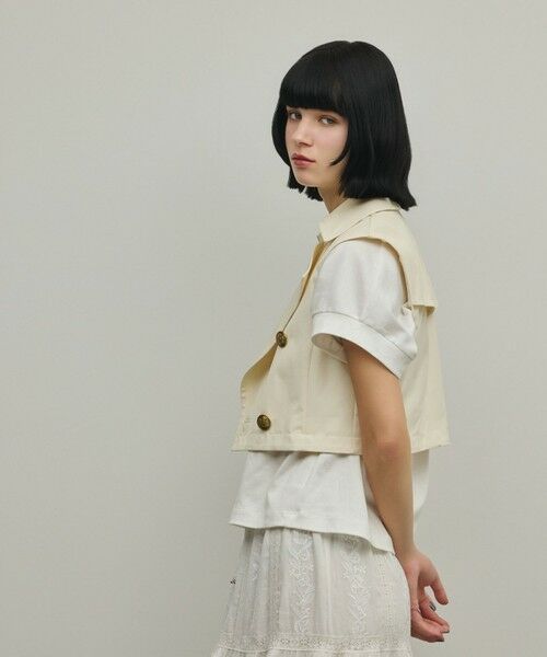 GRACE CONTINENTAL / グレースコンチネンタル ベスト | ペプラムトレンチベスト | 詳細16