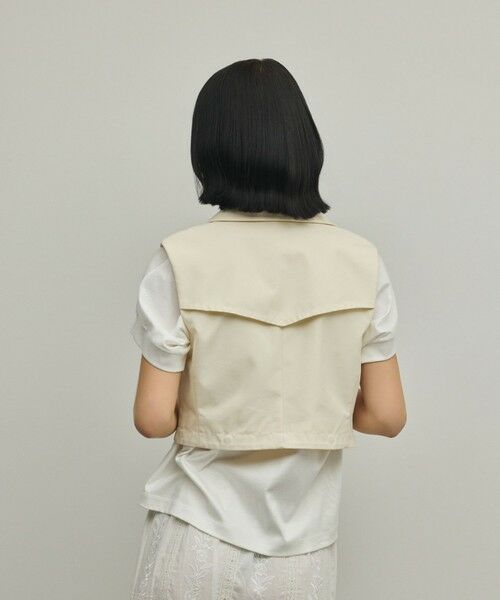 GRACE CONTINENTAL / グレースコンチネンタル ベスト | ペプラムトレンチベスト | 詳細18