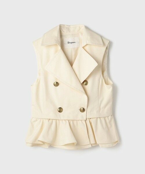 GRACE CONTINENTAL / グレースコンチネンタル ベスト | ペプラムトレンチベスト | 詳細26