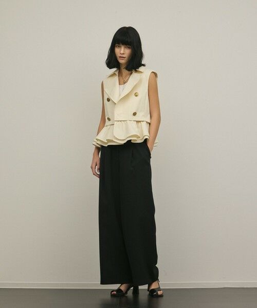 GRACE CONTINENTAL / グレースコンチネンタル ベスト | ペプラムトレンチベスト | 詳細5