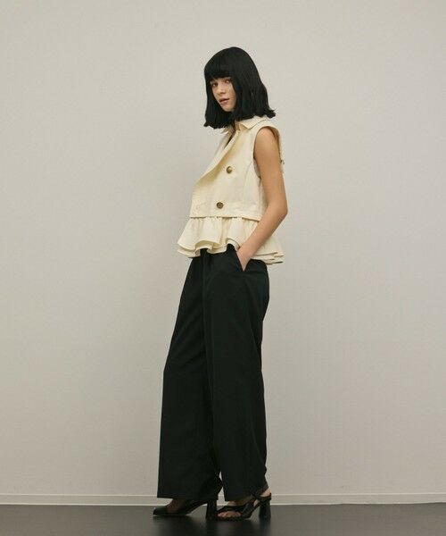 GRACE CONTINENTAL / グレースコンチネンタル ベスト | ペプラムトレンチベスト | 詳細6