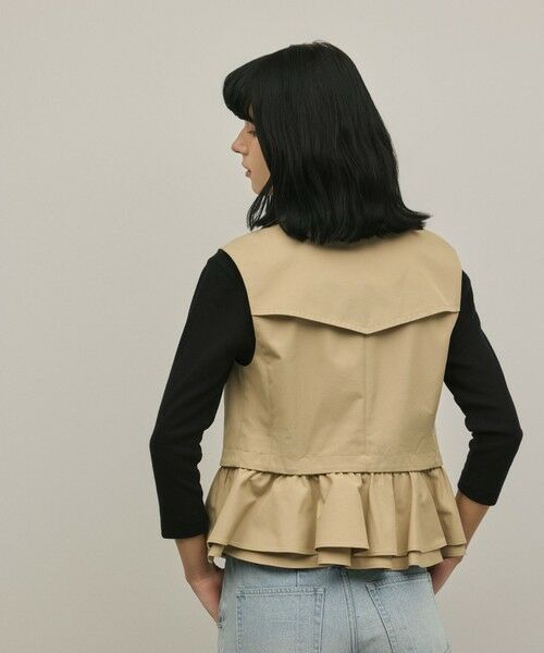 GRACE CONTINENTAL / グレースコンチネンタル ベスト | ペプラムトレンチベスト | 詳細16