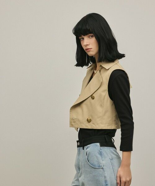 GRACE CONTINENTAL / グレースコンチネンタル ベスト | ペプラムトレンチベスト | 詳細27