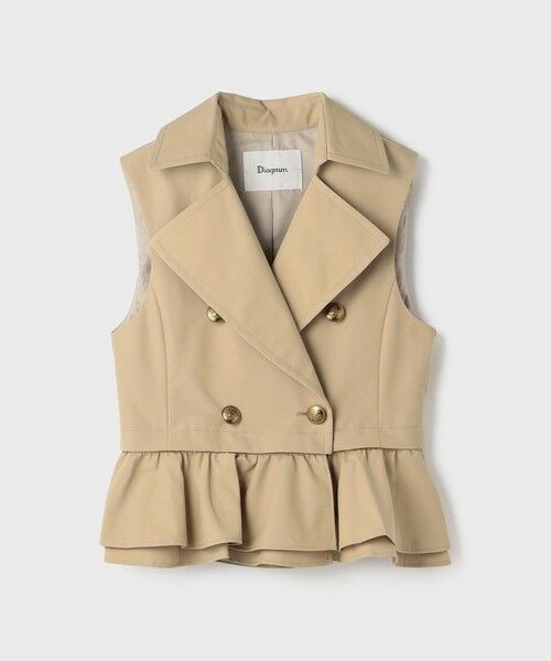GRACE CONTINENTAL / グレースコンチネンタル ベスト | ペプラムトレンチベスト | 詳細30
