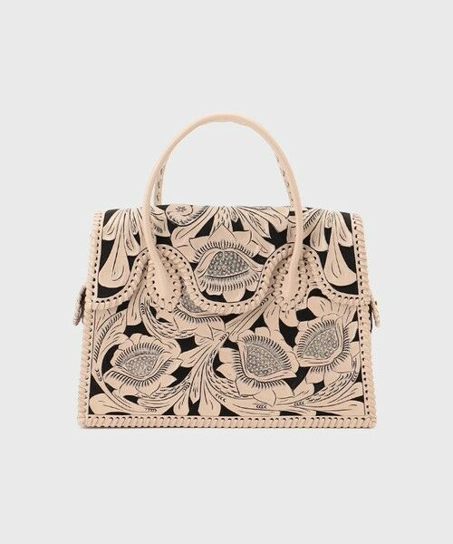 GRACE CONTINENTAL / グレースコンチネンタル ハンドバッグ | Cutwork FinuRei（ベージュ）