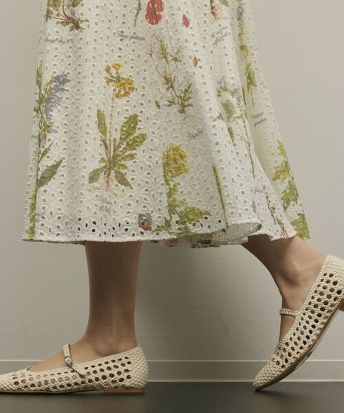 GRACE CONTINENTAL / グレースコンチネンタル フラットシューズ | MI/MAI ARIANA（ホワイト）