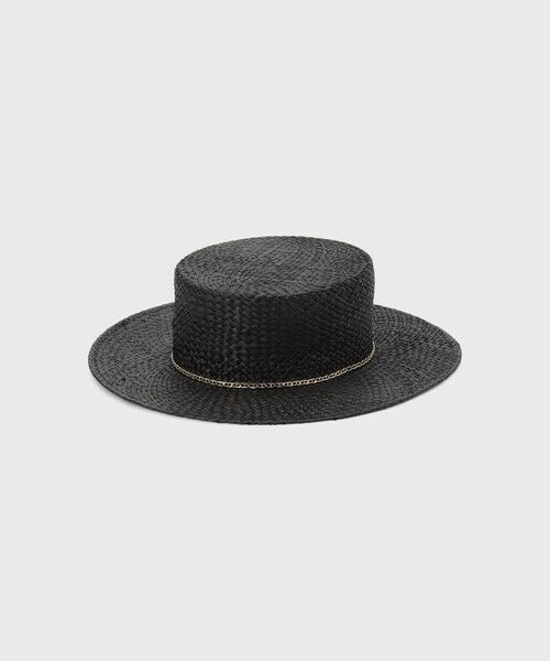GRACE CONTINENTAL / グレースコンチネンタル ハット | Ferrucio Vecchi チェーンハット（ブラック）
