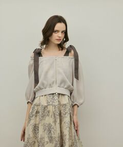 GRACE CONTINENTAL / グレースコンチネンタル ノーカラージャケット | カラミ2wayジャケット