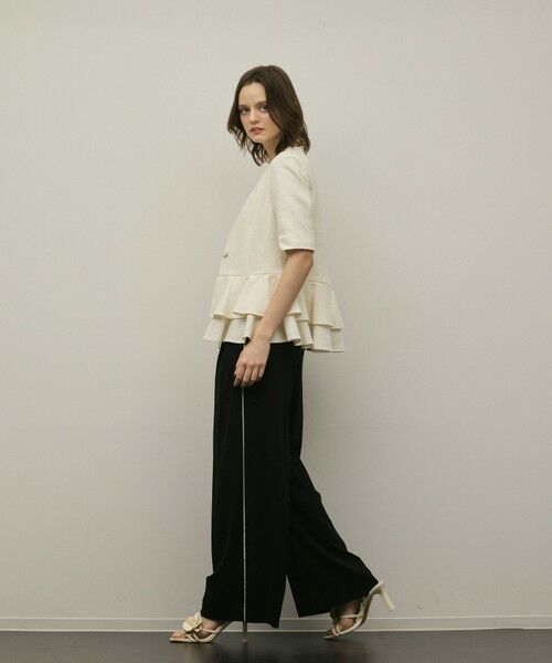 GRACE CONTINENTAL / グレースコンチネンタル ノーカラージャケット | ペプラムツイードジャケット | 詳細2