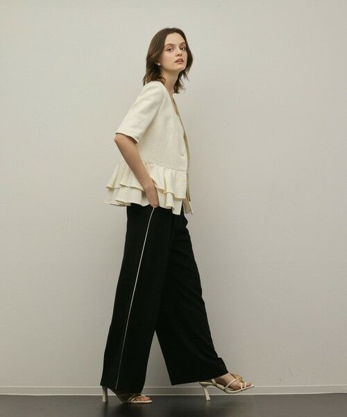 GRACE CONTINENTAL / グレースコンチネンタル ノーカラージャケット | ペプラムツイードジャケット | 詳細4