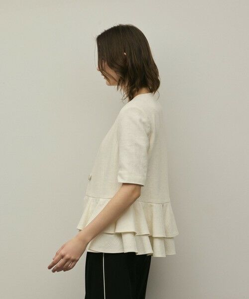 GRACE CONTINENTAL / グレースコンチネンタル ノーカラージャケット | ペプラムツイードジャケット | 詳細7